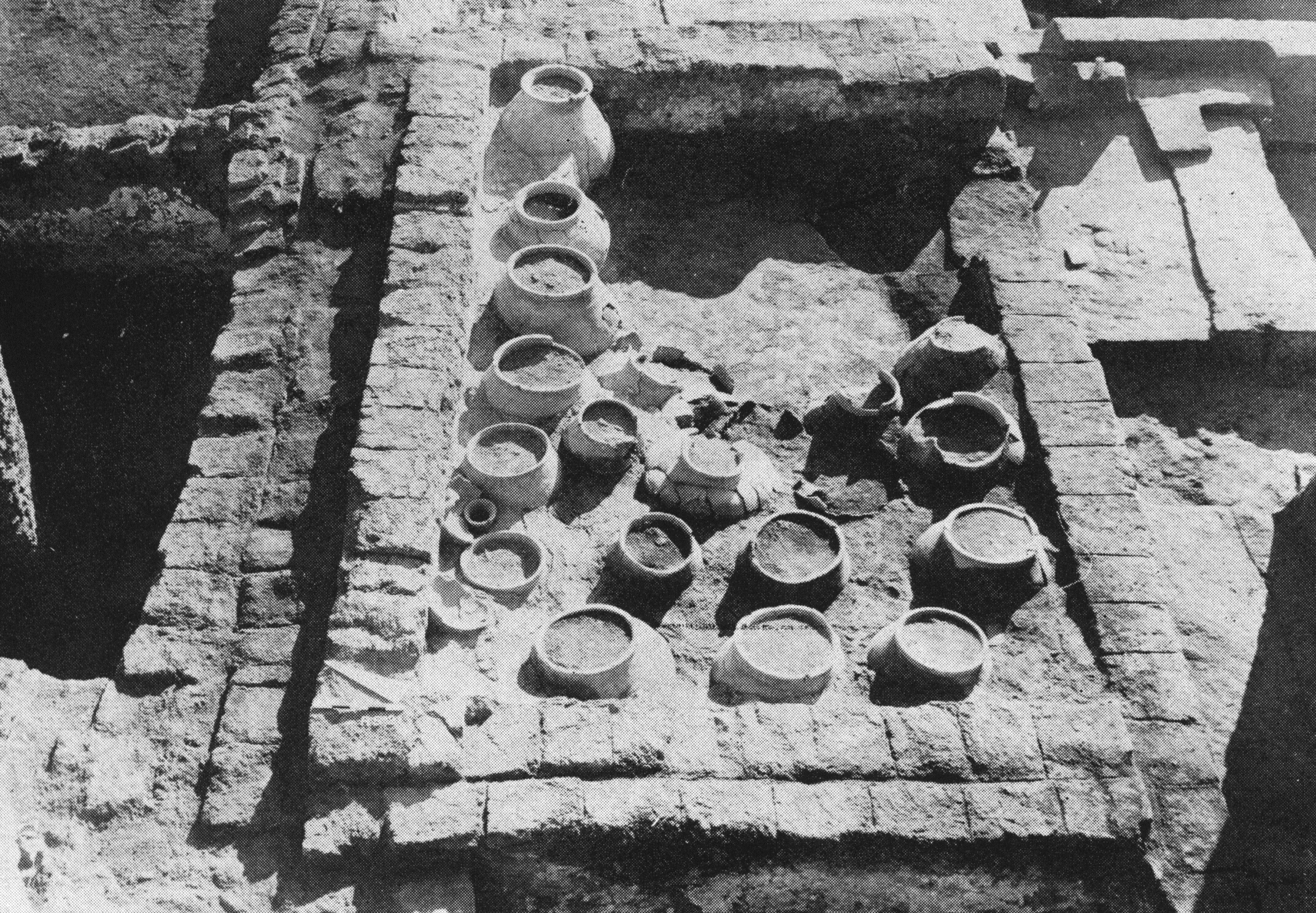 Norşuntepe İlk Tunç Çağı sarayı depo odası. Doğu Anadolu’da kazıyla ortaya çıkan tek İlk Tunç Çağı sarayı; zaman darlığı nedeniyle sarayın ancak bir kanadı kazılabilmiştir.