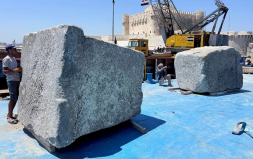 İskenderiye Deniz Feneri’ne Ait Bloklar Akdeniz’den Çıkarılıyor
